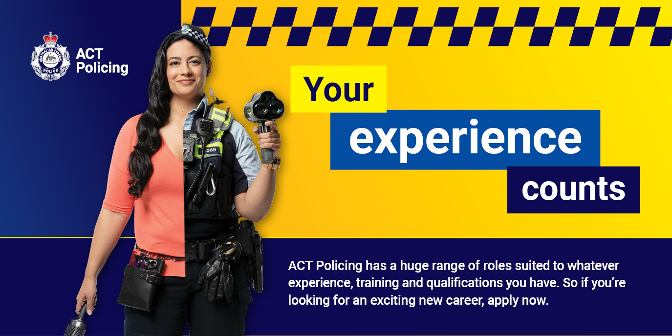 ACT Policing has a range of roles available 