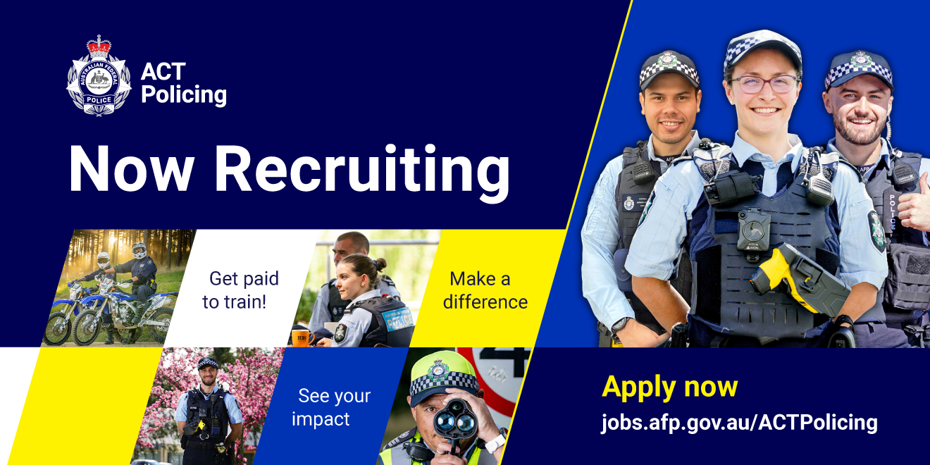 ACT Policing now recruiting 