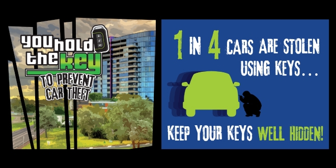 You hold the key to prevent car theft